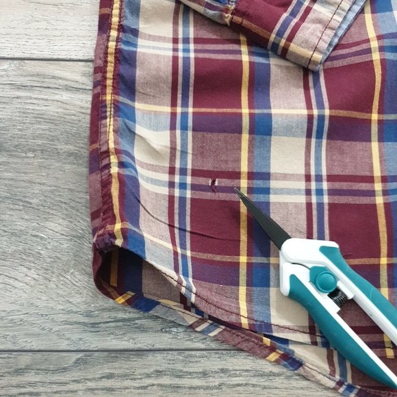 Urban Pipeline Men Medium Long Sleeve Shirt Plaid Casual Work Weekend Relax FLAW - Picture 3 of 12